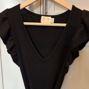 Nation LTD Black Midi Dress